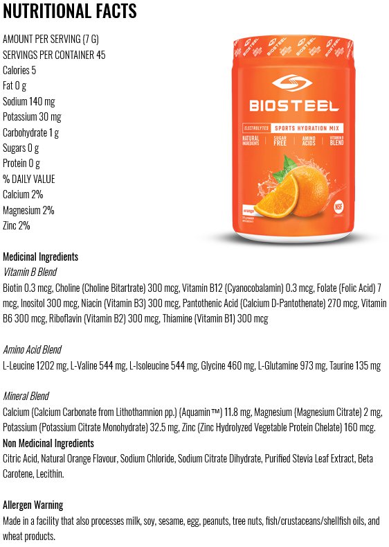 BioSteel Sports Hydration Mix