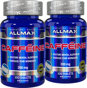 Allmax Caffeine 200mg (100 tabs x 2)