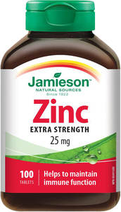 Zinc Extra Strength 25mg by Jamieson