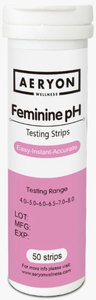 Feminine pH Testing Strips by Aeryon Wellness