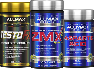 Premium Test Stack + 2 Allmax Protein Snack bars & Allmax Shaker FREE by Allmax