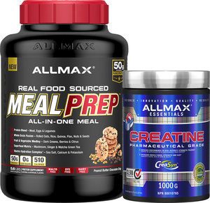 Allmax Meal Prep Creatine Combo with FREE Cytogreens Mini, Shaker and Glutamine 100g